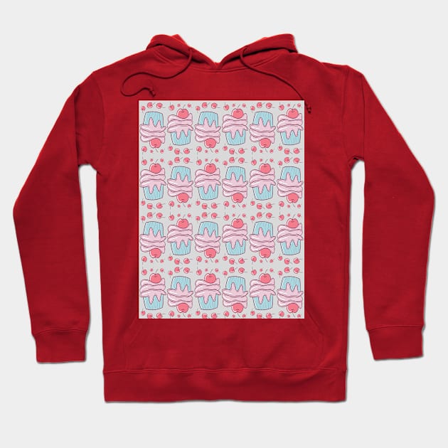 cupcake pattern Hoodie by TASCHE